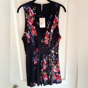 Free People Back to Basics Sleeveless Tunic Black Size S, NWT